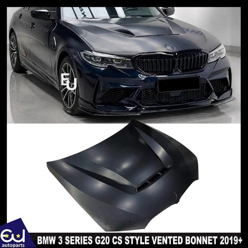 M3 CS STYLE VENTED PRIMED REPLACEMENT BONNET HOOD FOR BMW 3 SERIES G20 G21 2019+