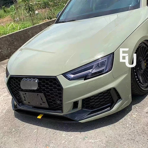RS4 CONVERSION FRONT BUMPER BODYKIT FOR AUDI A4 S4 B9 2017-20 SEDAN AVANT W/PDC