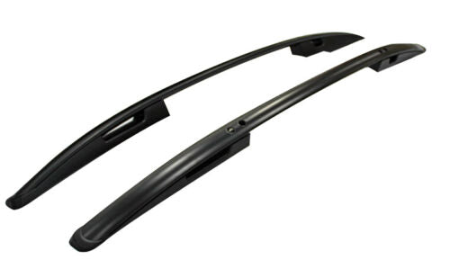 BLACK ALUMINIUM ROOF RAILS FOR HONDA CRV CR-V MK3 CROSS BAR RACK BARS 2007-2012