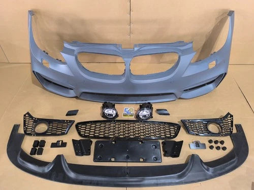 M4 STYLE FRONT BUMPER SPLITTER CONVERSION KIT FOR BMW 3 SERIES E92 E93 PDC 10-13