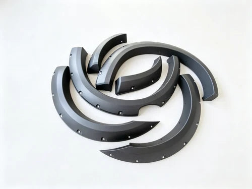 Matte Black Wide Wheel Arches Extensions Body Kit For Ford Ranger T6 2012-2015