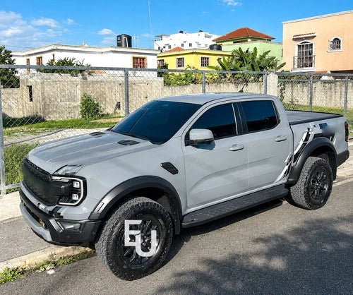 RAPTOR STYLE SIDE STEPS RUNNING BOARDS PAIR FOR FORD RANGER T9 2023 +