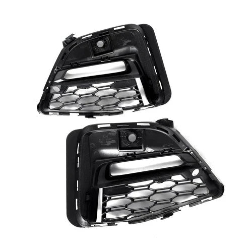 PAIR FOR BMW 3 SERIES G20 G21 M SPORT GLOSS BLACK FRONT FOG LIGHT GRILLE COVER