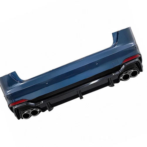 RS4 ABT CONVERSION REAR BUMPER QUAD EXHAUST DIFFUSER FOR AUDI A4 S4 B9 2017-2020