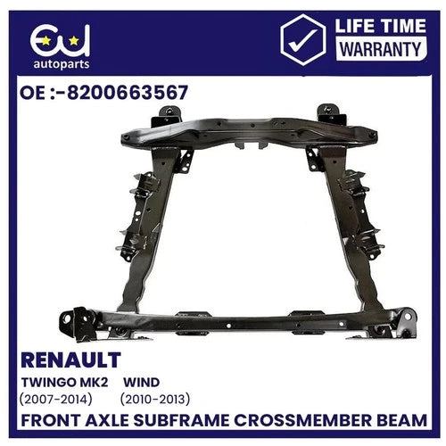 FRONT SUBFRAME CROSSMEMBER FOR RENAULT TWINGO MK2 CNO WIND E4M 07-14 544014669R