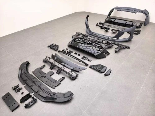 LCI 2024+ RSQ8 CONVERSION FRONT REAR BUMPER DIFFUSER BODYKIT FOR AUDI Q8 2019-23