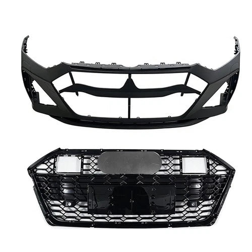 RS7 CONVERSION FRONT BUMPER BODYKIT WITH SPLITTER FOR AUDI A7 S7 C8 4K MK2 2018+