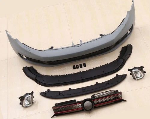 FOR VW GOLF MK6 GTI CONVERSION LOOK FRONT BUMPER BODYKIT 09-12 FIT TDI TSI GTI