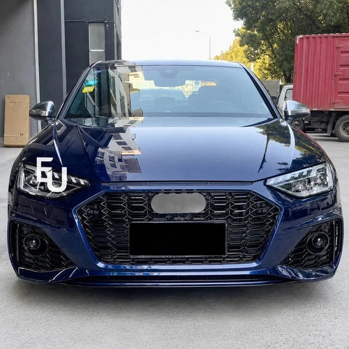 RS4 CONVERSION FRONT BUMPER BODY KIT W/PDC FOR AUDI A4 S4 B9.5 2020+ SEDAN AVANT