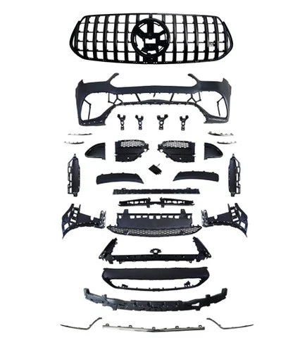 FOR MERCEDES GLE W167 V167 19-23 AMG LINE FRONT BUMPER CONVERSION KIT GRILL