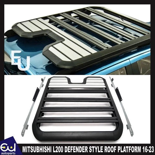 ROOF PLATFORM RACK RAILS BARS CARGO BASKET CARRIER FOR MITSUBHISHI L200 16-23