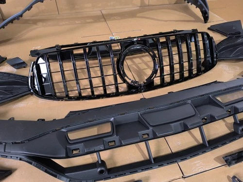 AMG LOOK STYLE FRONT BUMPER CONVERSION FOR MERCEDES GLC C253 X253 FACELIFT 20-23