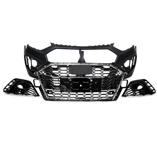 RS4 CONVERSION FRONT BUMPER BODY KIT W/PDC FOR AUDI A4 S4 B9.5 2020+ SEDAN AVANT