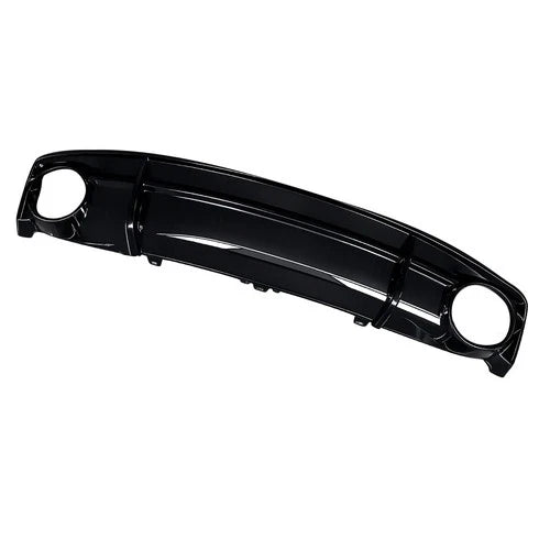 RS7 STYLE GLOSS REAR DIFFUSER W/BLACK TIPS FOR AUDI A7 C7 4G8 SE STANDARD 15-18