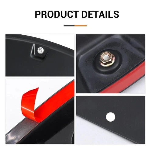 Matte Black Wide Wheel Arches Extensions Body Kit For Ford Ranger T6 2012-2015