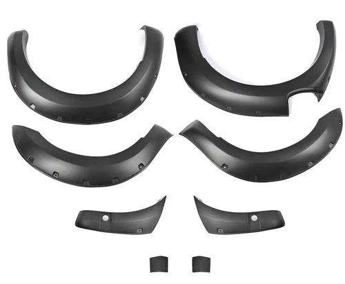 GLOSS BLACK WHEEL ARCH EXTENSION FENDER FLARE SET FOR FORD RANGER T8 19-22
