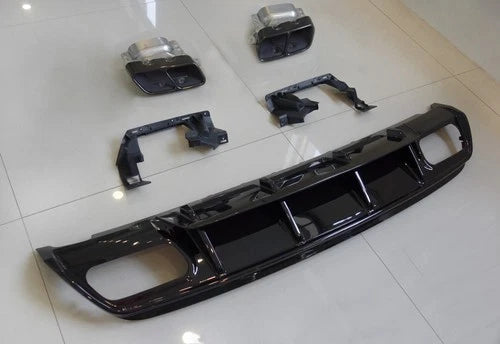 FOR MERCEDES A CLASS W176 A45 STYLE FULL REAR BUMPER DIFFUSER BODYKIT 2013-2018