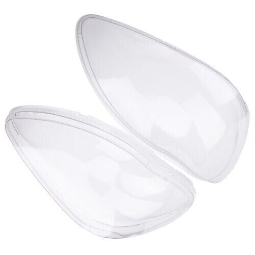 "Left & Right Headlight Lens Covers for Mercedes W220 S-Class 1998–2005 – Clear