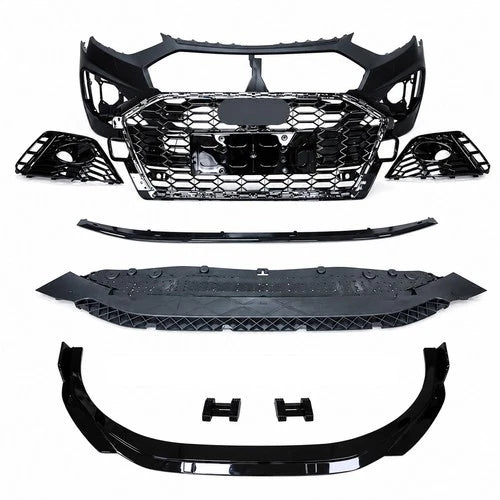 FOR AUDI A4 B9.5 2020+ SEDAN AVANT RS4 LOOK FRONT BUMPER BODYKIT FRONT SPLITTER