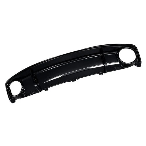 RS7 STYLE GLOSS REAR DIFFUSER W/BLACK TIPS FOR AUDI A7 C7 4G8 SE STANDARD 15-18
