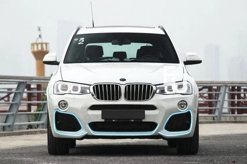 M SPORT STYLE FRONT BUMPER CONVERSION KIT FOR BMW X3 F25 LCI 2014-2017 W/GRILL