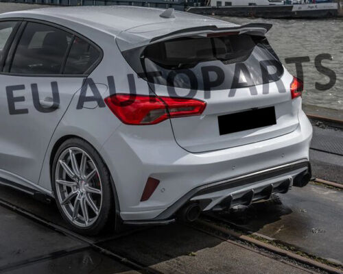 REAR ROOF BOOT SPOILER LIP FOR FORD FOCUS MK4 ST LINE HATCHBACK 19+ GLOSS BLACK