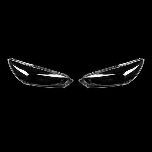 FRONT HEADLIGHT LAMP LENS COVER LEFT RIGHT SIDE PAIR FOR FORD FOCUS MK3 2015-18