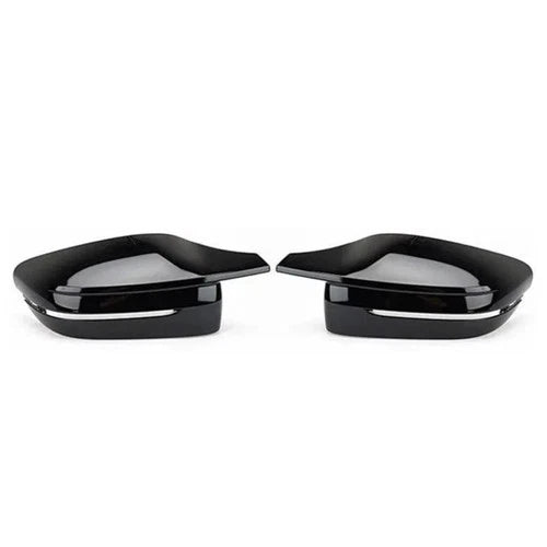 GLOSS BLACK WING MIRROR CAP REPLACEMENT COVER FOR BMW G20 G30 M STYLE 2017+ RHD