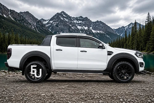 GLOSS BLACK WHEEL ARCH EXTENSION FENDER FLARE SET FOR FORD RANGER T8 19-22