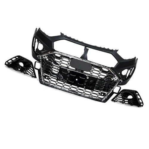 RS4 CONVERSION FRONT BUMPER BODY KIT W/PDC FOR AUDI A4 S4 B9.5 2020+ SEDAN AVANT