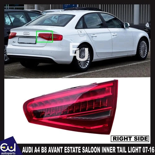 FOR AUDI A4 B8 AVANT ESTATE SALOON 07-2016 REAR TAIL LIGHT LAMP RIGHT INNER SIDE