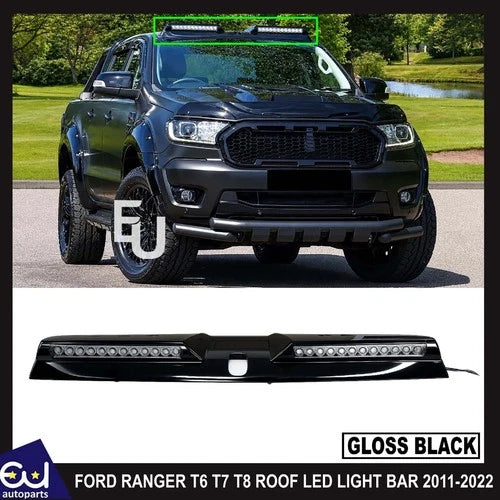 FOR FORD RANGER T6 T7 T8 2011-2022 ROOF LIGHT POD BAR LED LAMP OFF ROAD SPOILER