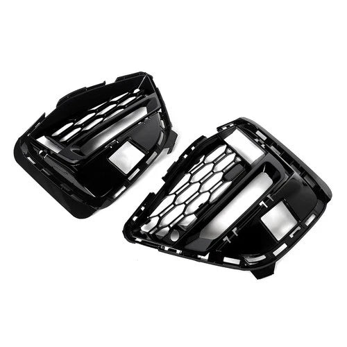 PAIR FOR BMW 3 SERIES G20 G21 M SPORT GLOSS BLACK FRONT FOG LIGHT GRILLE COVER