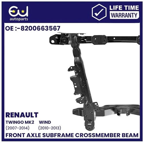 FRONT SUBFRAME CROSSMEMBER FOR RENAULT TWINGO MK2 CNO WIND E4M 07-14 544014669R