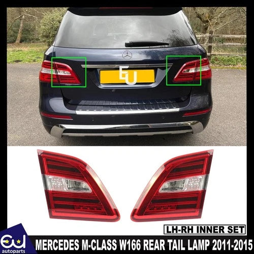 FOR MERCEDES M-CLASS W166 LED RIGHT LEFT REAR INNER TAIL LIGHT BRAKE LAMP 11-15