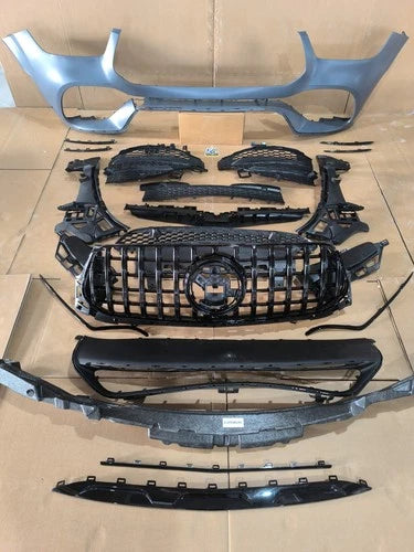FOR MERCEDES GLE W167 V167 19-23 AMG LINE FRONT BUMPER CONVERSION KIT GRILL