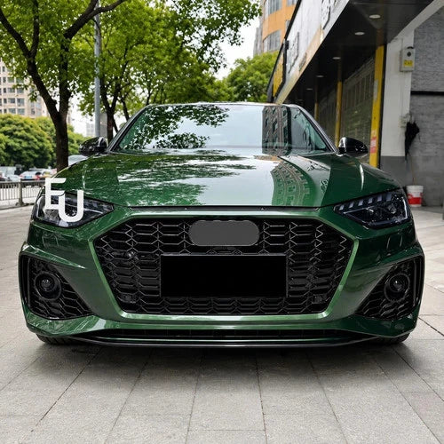 RS4 CONVERSION FRONT BUMPER BODY KIT W/PDC FOR AUDI A4 S4 B9.5 2020+ SEDAN AVANT