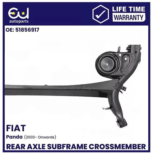 FOR FIAT PANDA REAR SUBFRAME AXLE CROSSMEMBER 51856917 DRUM BRAKE MODE 2003+