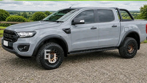 RAPTOR STYLE SIDE STEPS RUNNING BOARDS PAIR FOR FORD RANGER T9 2023 +