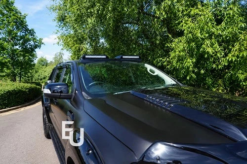 ROOF LED LIGHT BAR LAMP COVER SPOILER BLACK FOR FORD RANGER T6 T7 T8 12-21