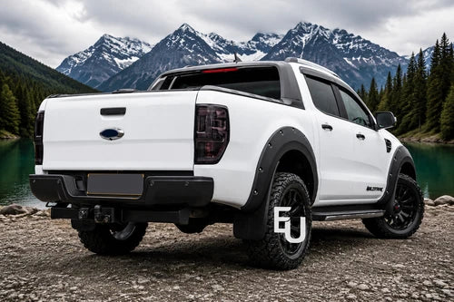 GLOSS BLACK WHEEL ARCH EXTENSION FENDER FLARE SET FOR FORD RANGER T8 19-22