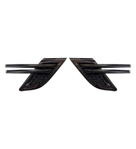 FOR RANGE ROVER SPORT L494 GLOSS BLACK SIDE WING AIR VENT INSERT TRIM KIT 14-17
