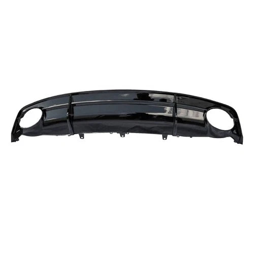 RS7 STYLE GLOSS REAR DIFFUSER WITH BLACK TIPS FOR AUDI A7 C7 4G8 S-LINE 2015-18