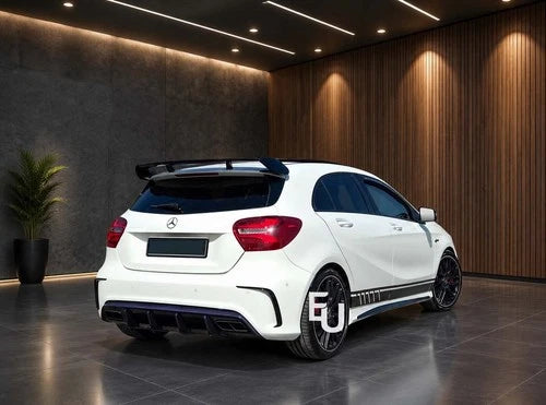 FOR MERCEDES A-CLASS W176 2013-2018 A45 CONVERSION FRONT & REAR BUMPER BODYKIT