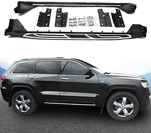 RUNNING BOARDS FOR JEEP GRAND CHEROKEE 2010+ POLISHED ALUMINIUM SIDE STEPS