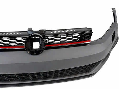 GTI CONVERSION FRONT BUMPER BODYKIT FOR GOLF MK7.5 2017-2020 FITS GTD TDI TSI SE