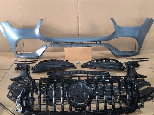 FOR MERCEDES GLE W167 V167 19-23 AMG LINE FRONT BUMPER CONVERSION KIT GRILL