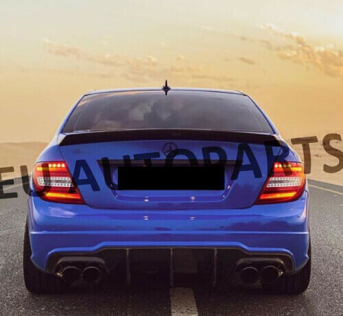 REAR DIFFUSER AMG STYLE FOR MERCEDES C CLASS C204 W204 C63 TEXTURED GLOSS FINISH