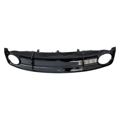 RS7 STYLE GLOSS REAR DIFFUSER WITH BLACK TIPS FOR AUDI A7 C7 4G8 S-LINE 2015-18