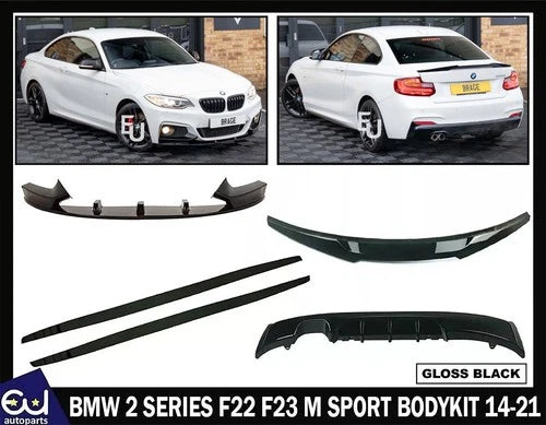 FOR BMW 2 SERIES F22 F23 FRONT SPLITTER LIP REAR DIFFUSER BODYKIT BODY KIT 14-21